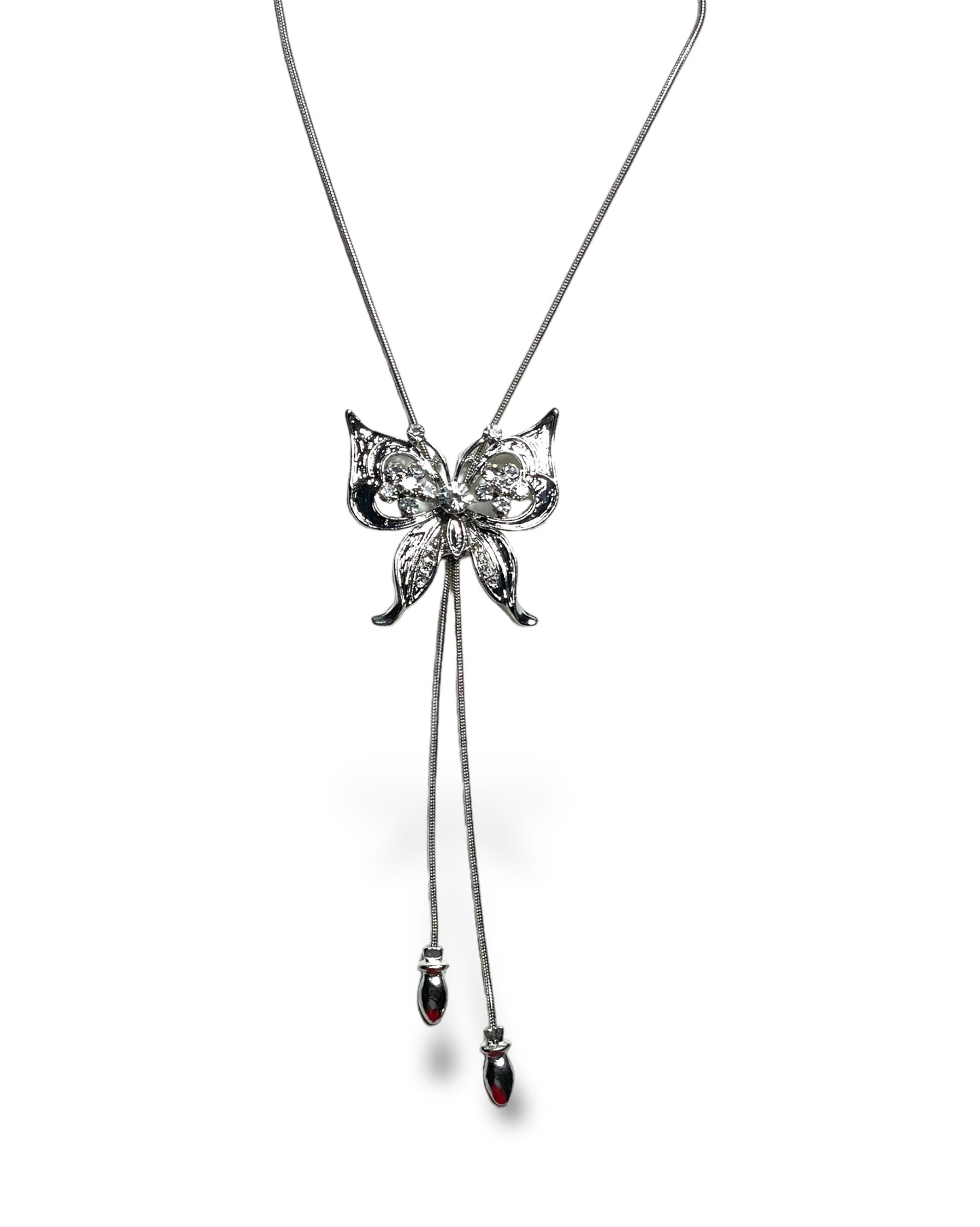 Adjustable butterfly necklace