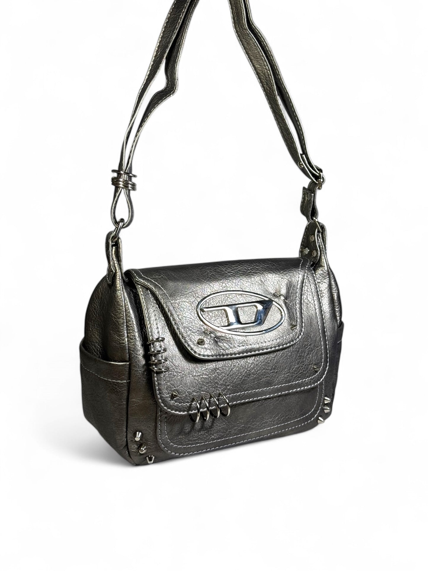 DIESIEL silver bag