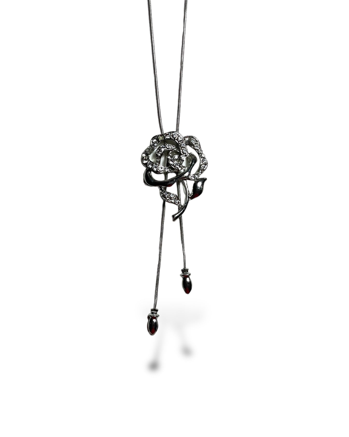 Adjustable rose necklace