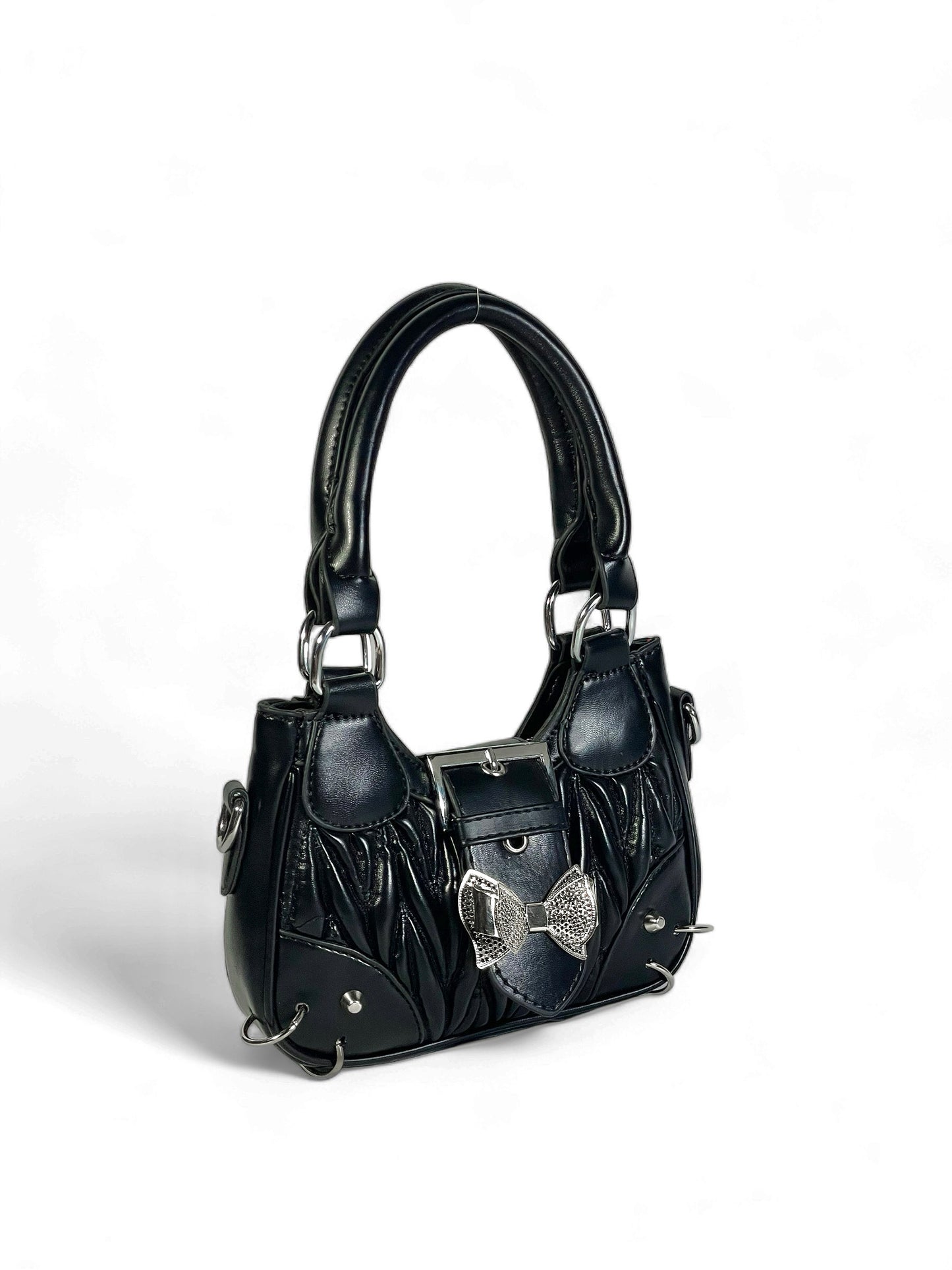 Moth mini black hand bag