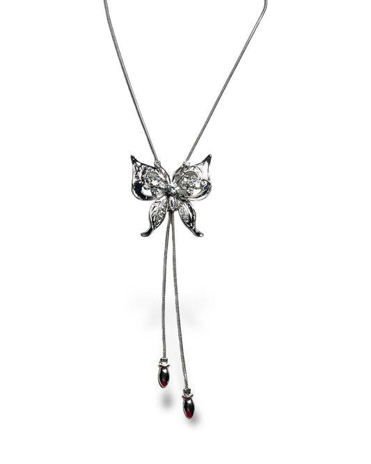 Adjustable butterfly necklace