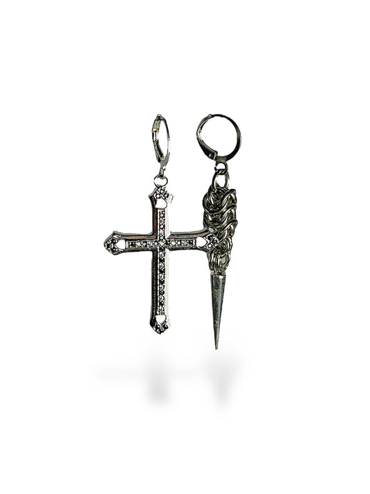 Cross earrings
