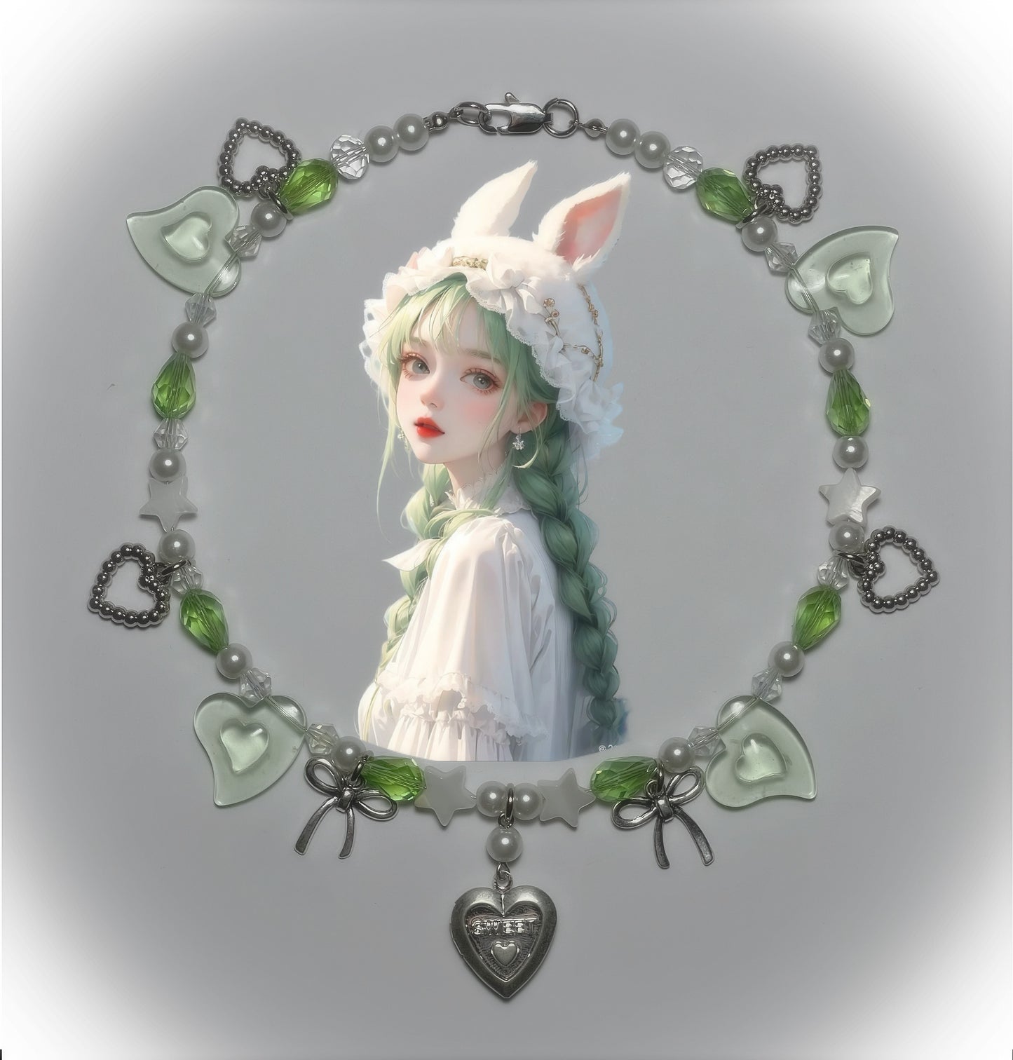 Locket heart necklace