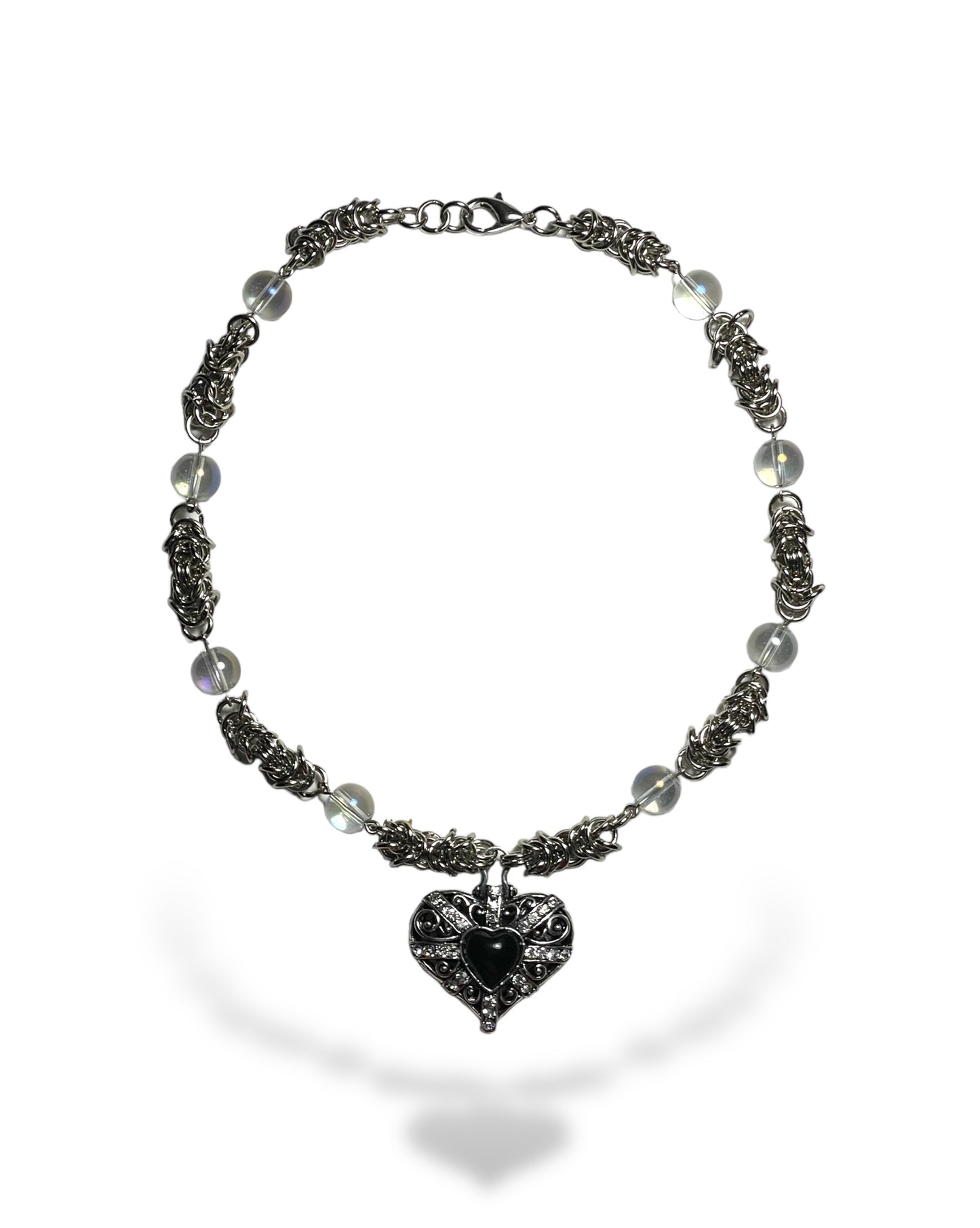 Victorian heart necklace