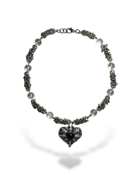 Victorian heart necklace