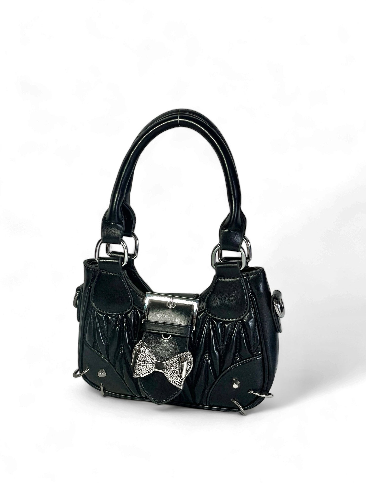Moth mini black hand bag