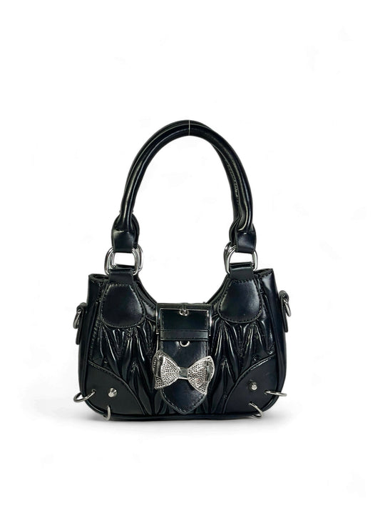 Moth mini black hand bag