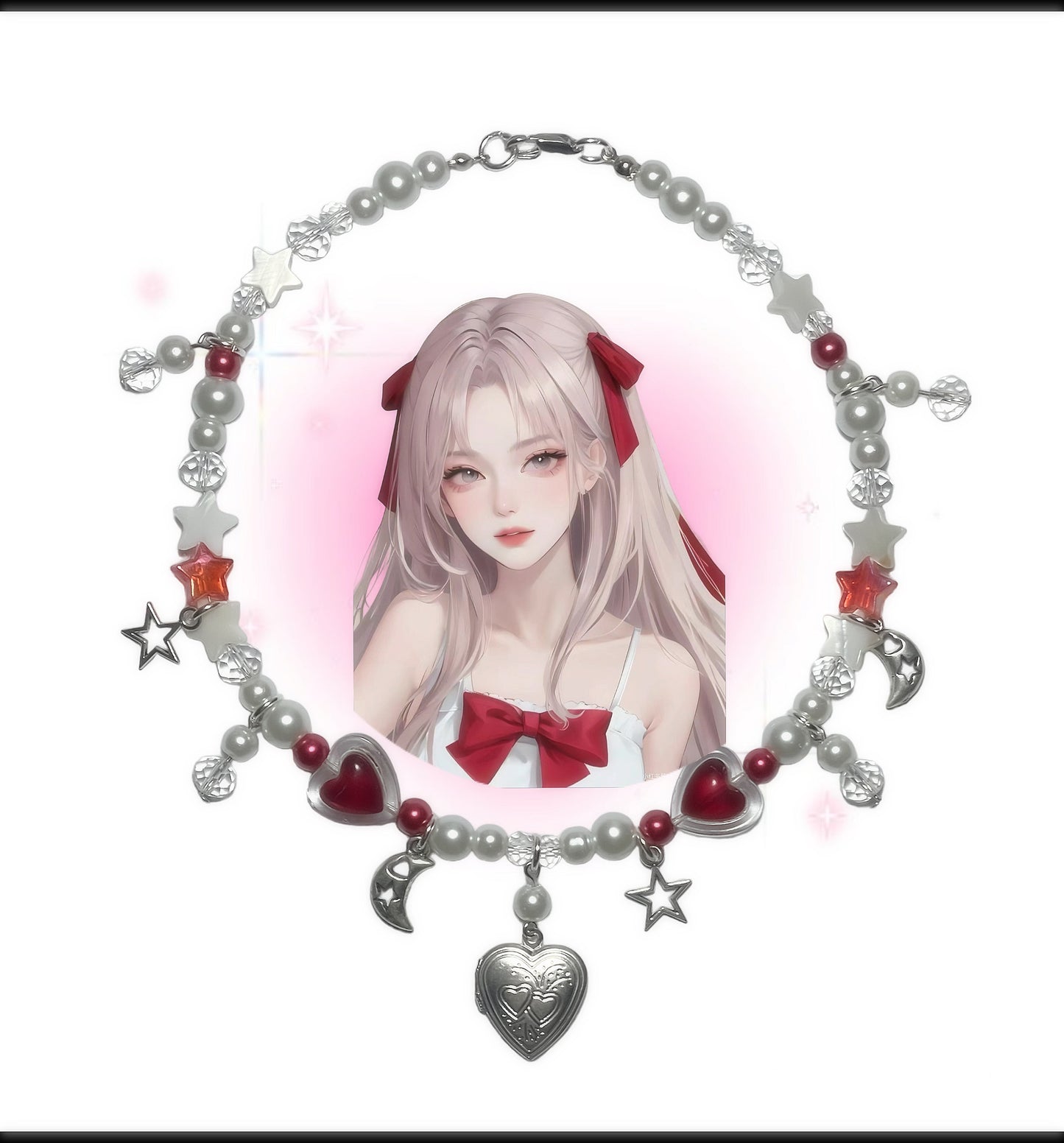 Locket heart necklace