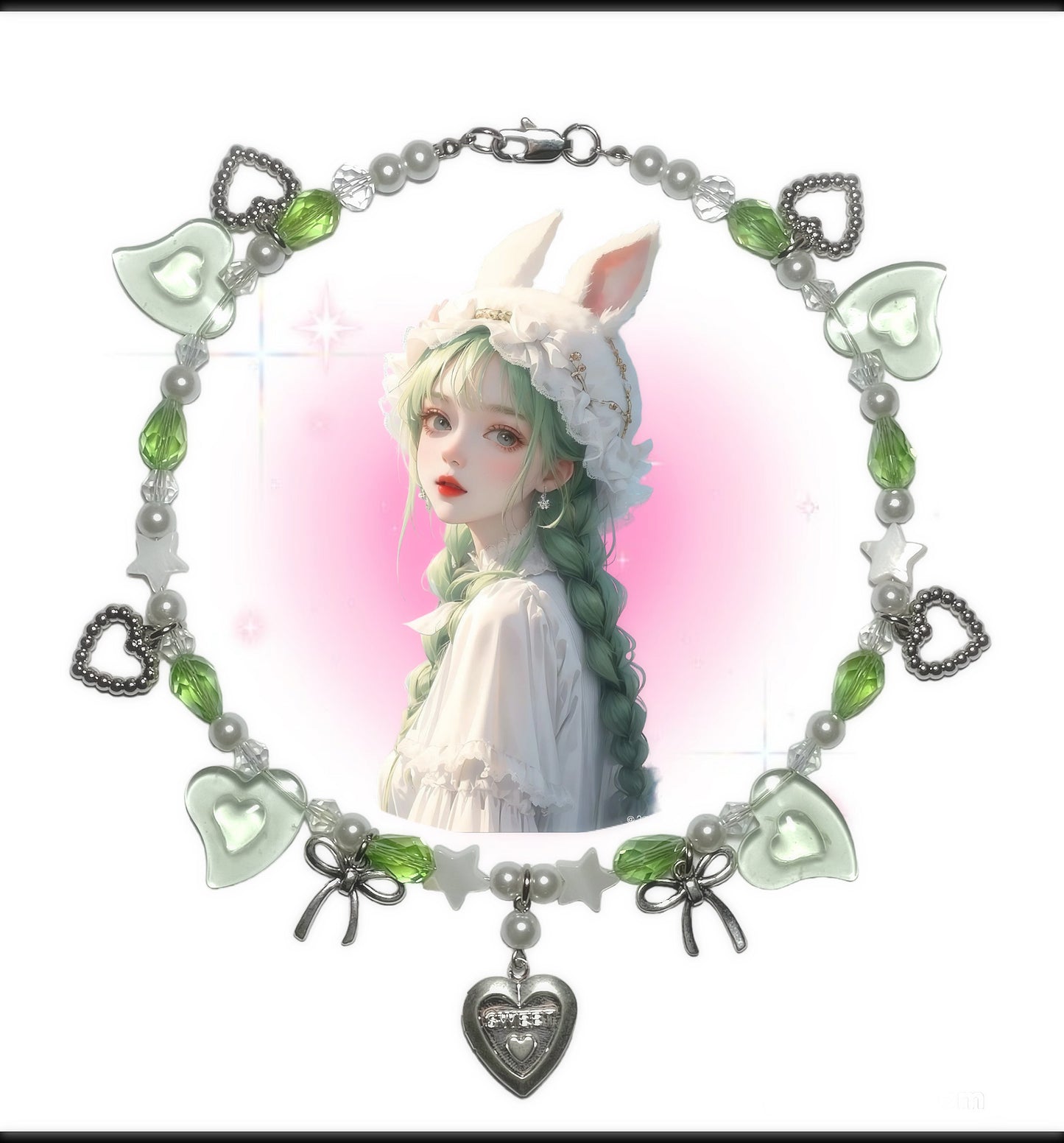 Locket heart necklace