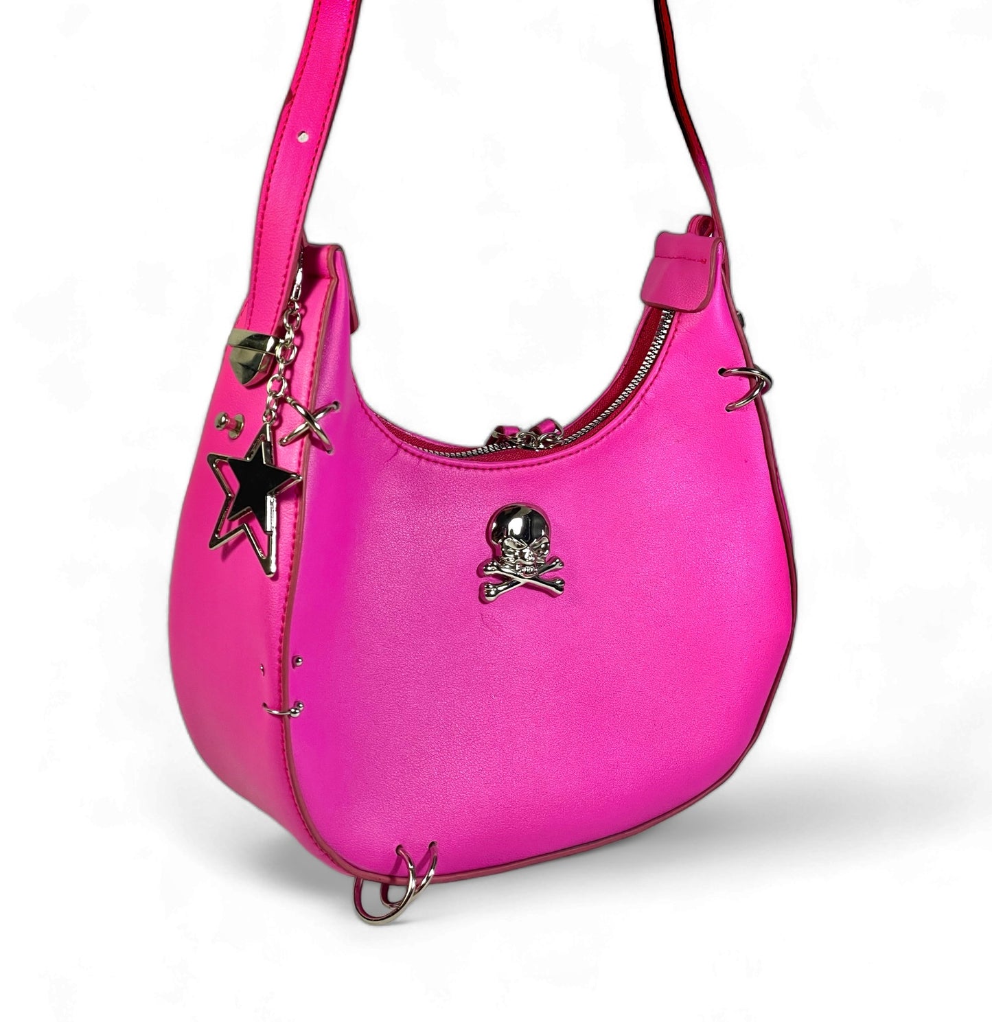 Hot pink hobo bag