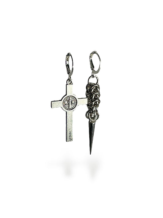 Cross earrings