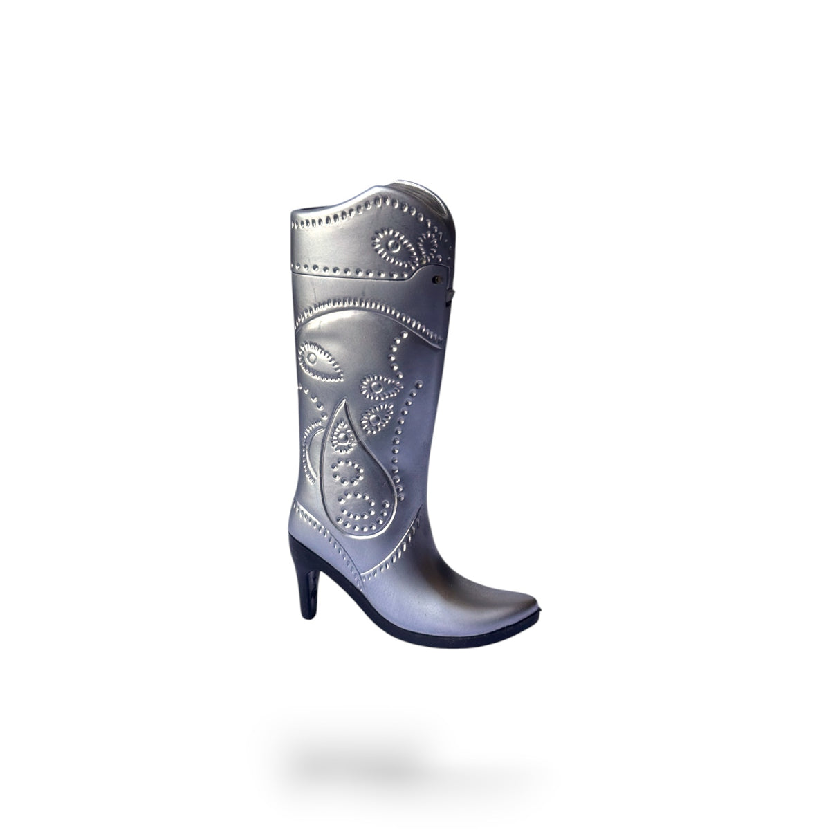 Silver cowboy boots