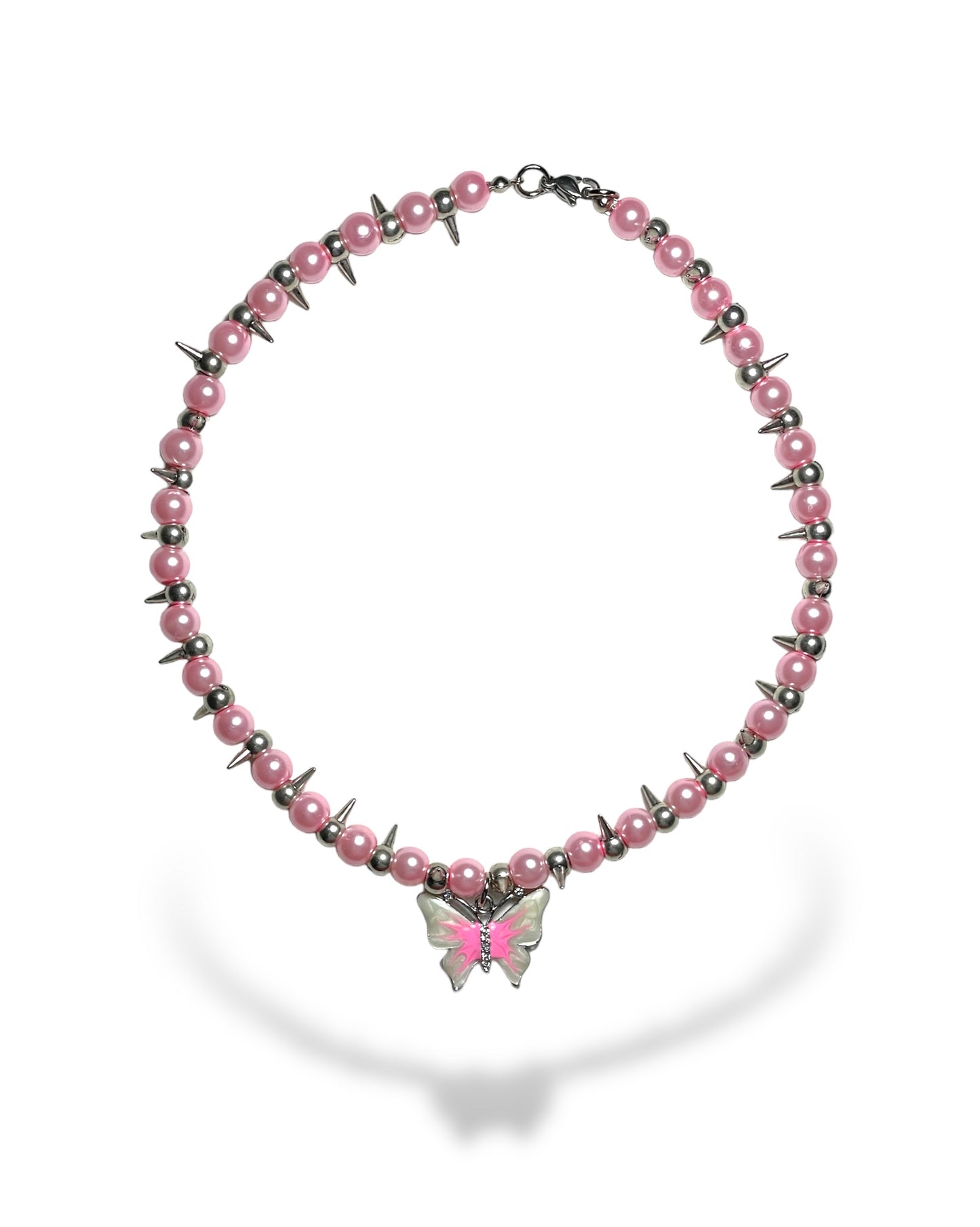 Spikes butterfly necklace
