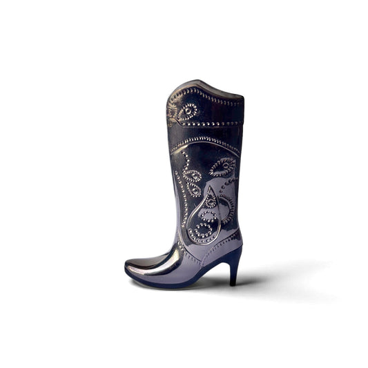 Cowboy dark chrome boots