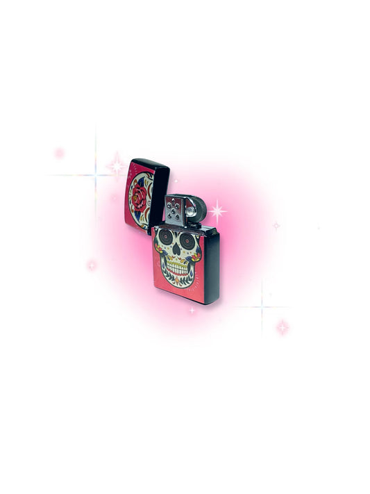 Pink skull lighter