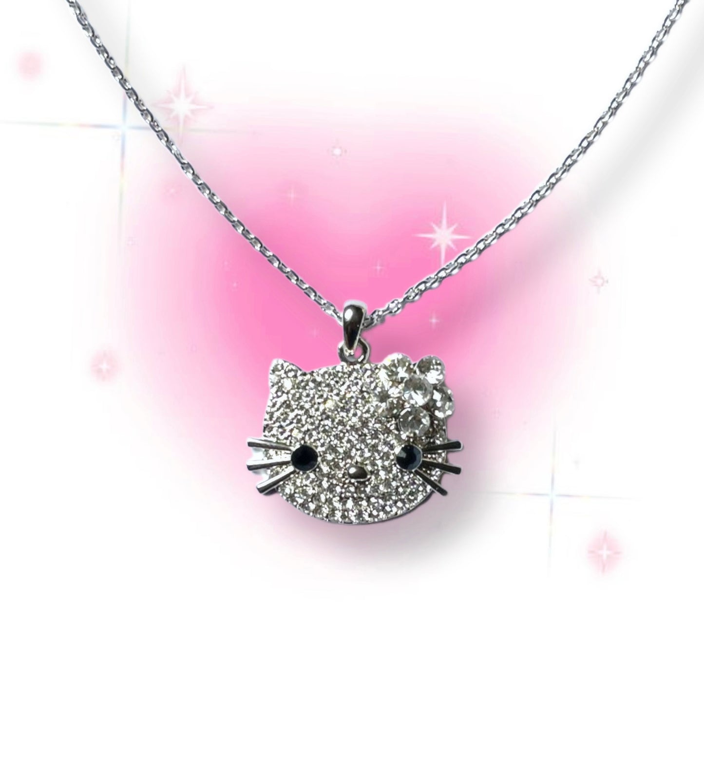 Hello kitty Rhinestone necklace